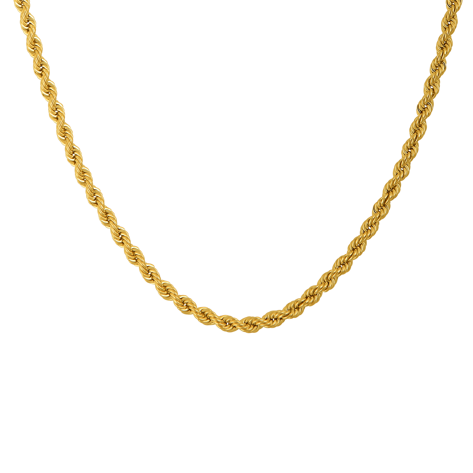 Collier corde creuse 50cm