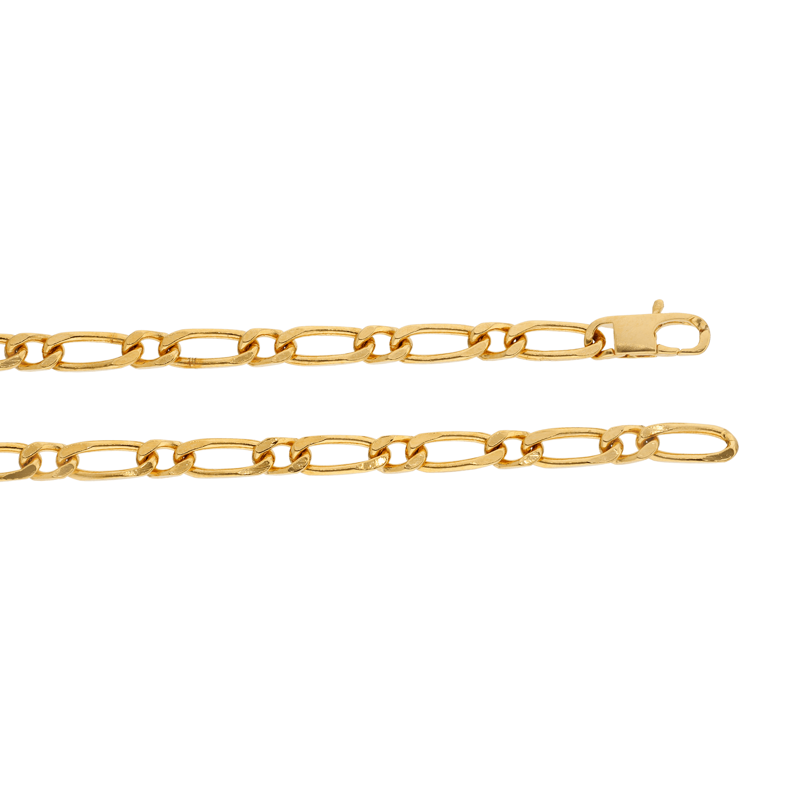 chaînes Plaqué or super cheval alternée 1.1 70cm