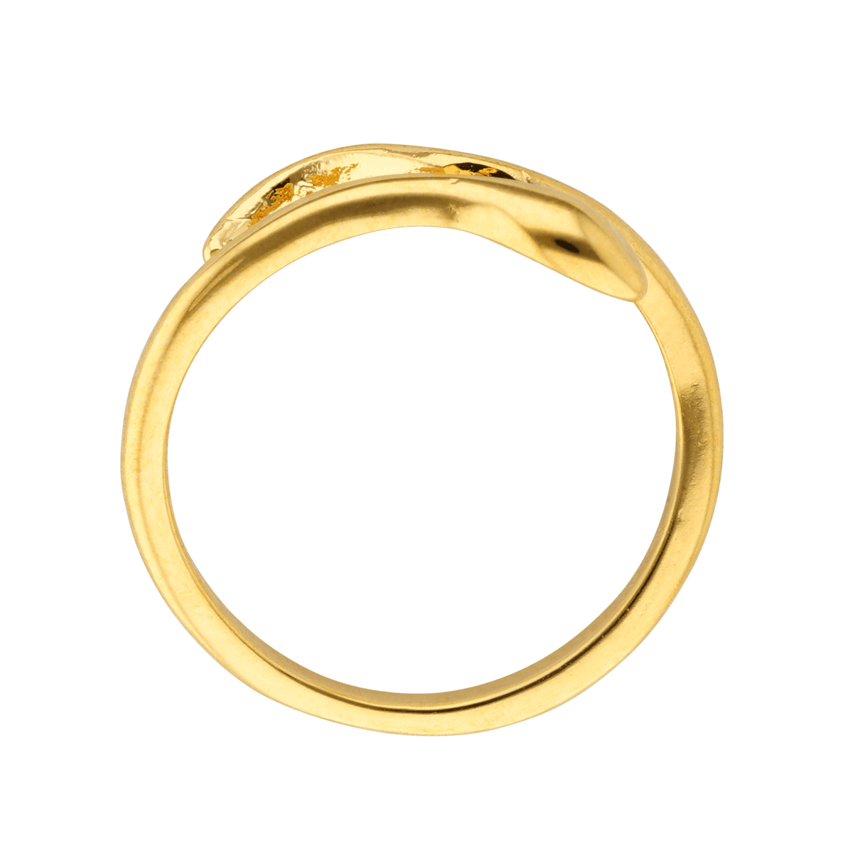 Bague de pied plaqué or - Motif serpent - taille 50