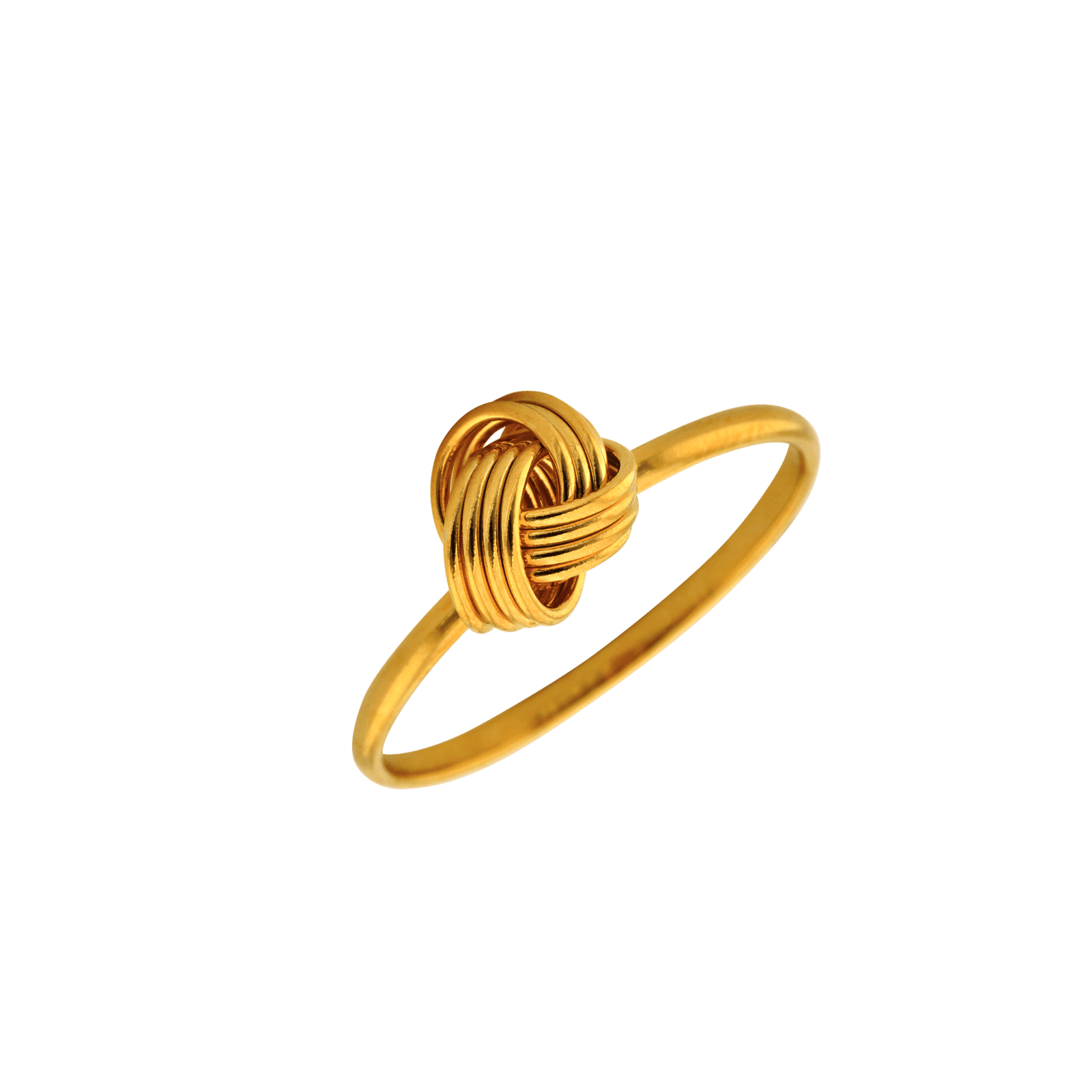 bague Plaque Or noeud