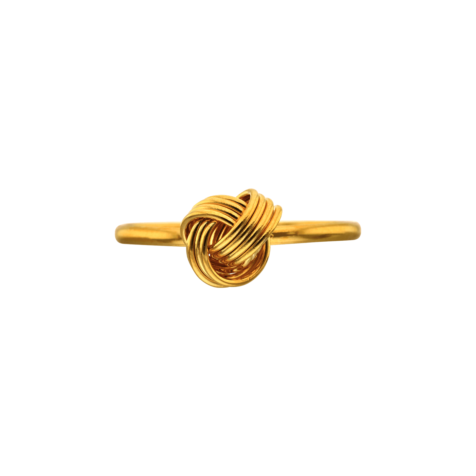bague Plaque Or noeud
