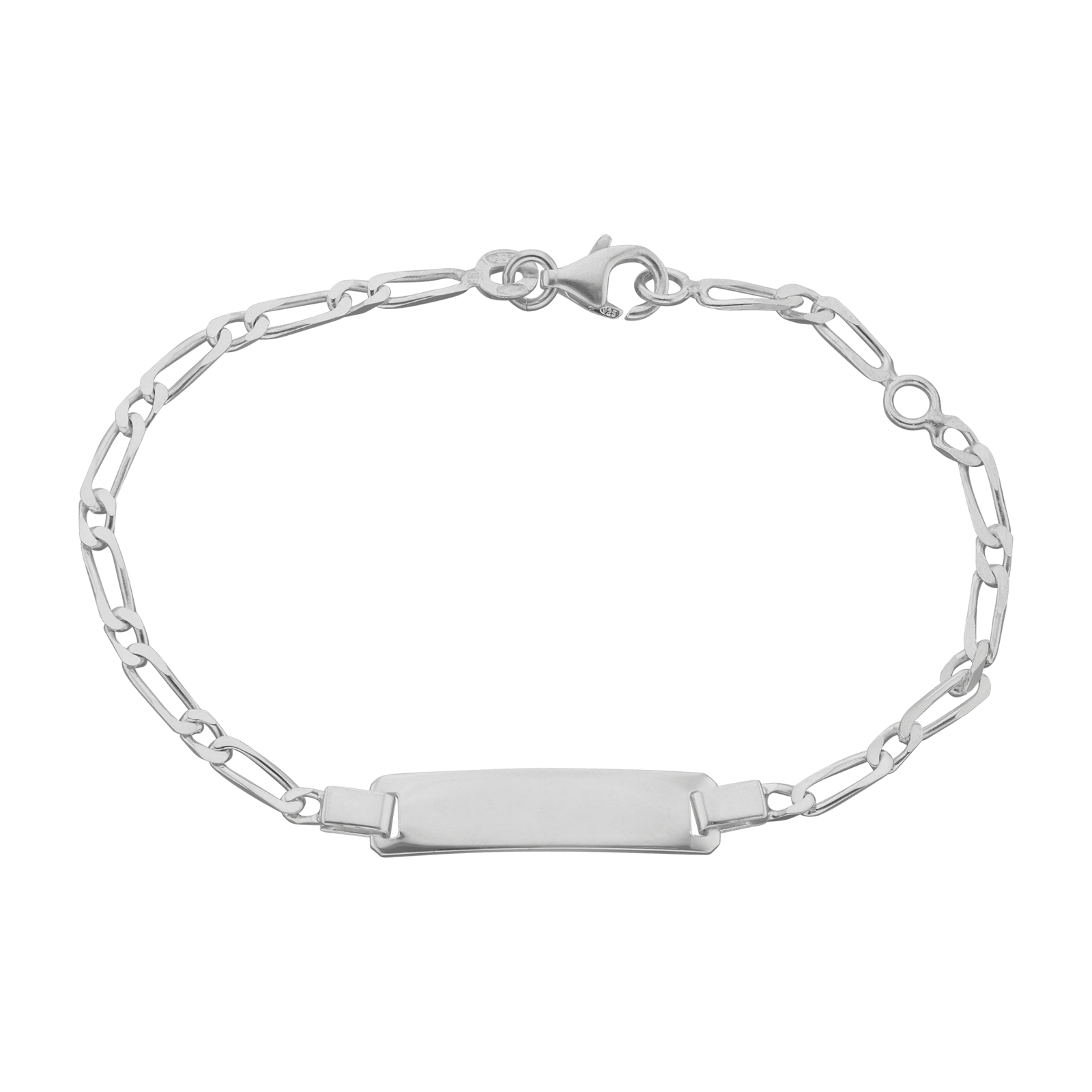 Bracelet Identité enfant argent 16 cm