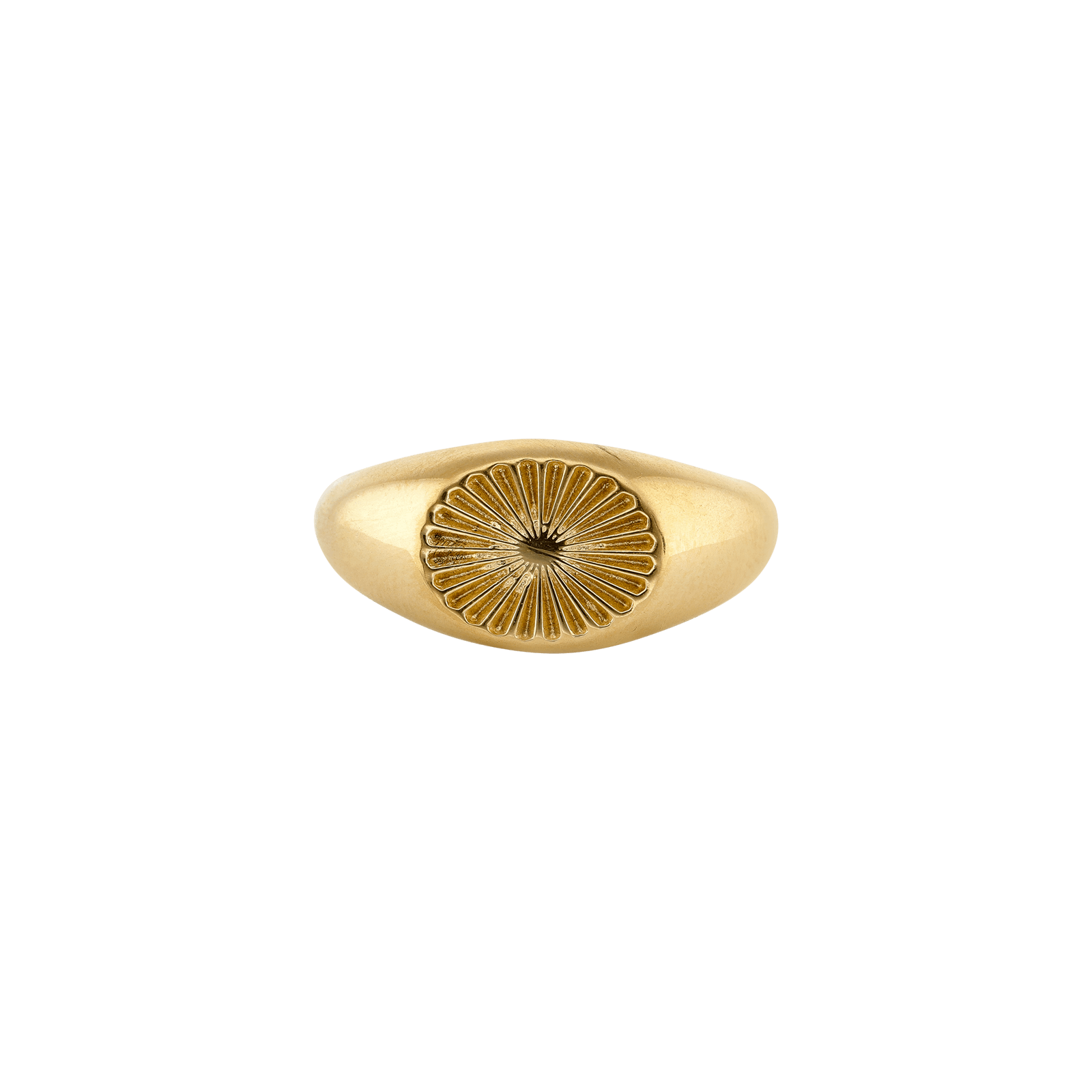 Bague Callas Acier doré imprimé soleil