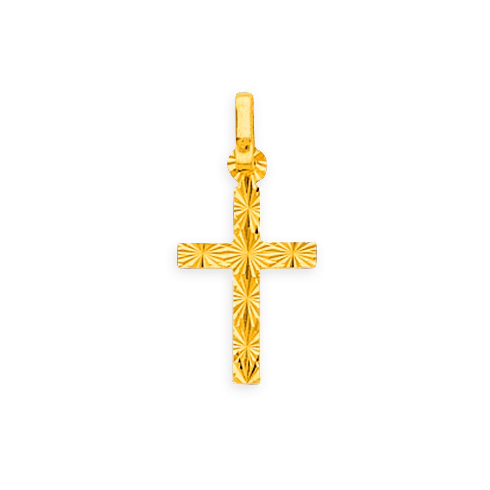 Croix Or750 Diamantée avec bélière