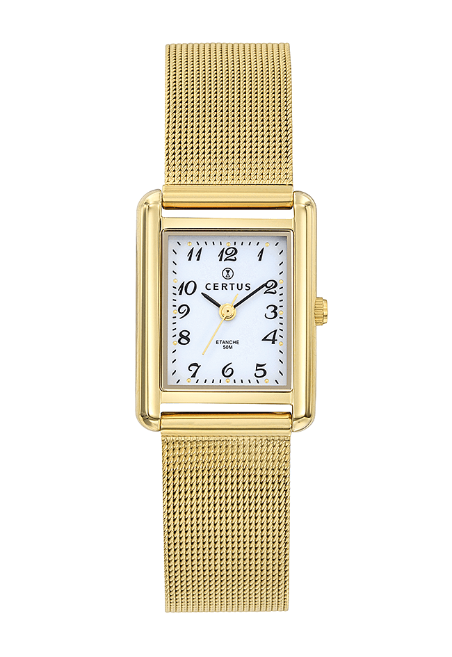 Montre certus femme acier doré - 630603