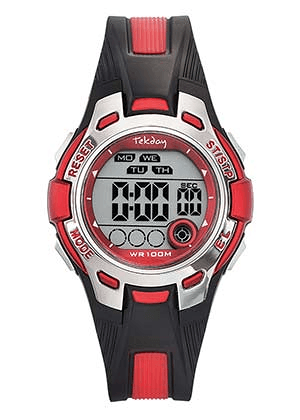 montre tekday rouge et noir