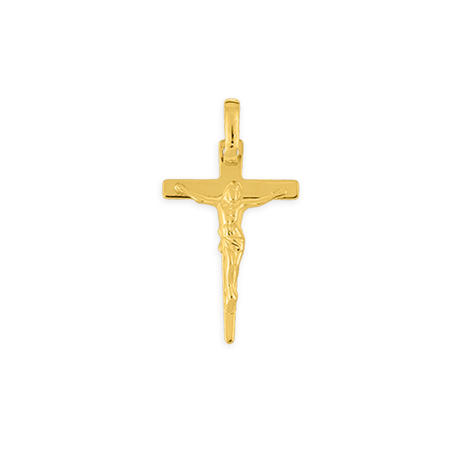 Croix Christ Or750 avec bélière