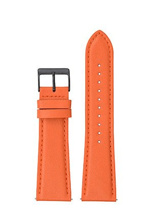 bracelet pomme orange bcle noire - 24mm