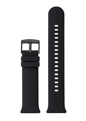 bracelet silicone noir bcle noire - 24mm