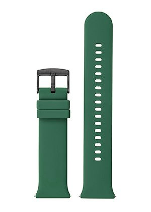 bracelet silicone vert boucle noire - 24mm