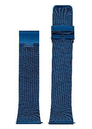 bracelet milanais bleu 24mm
