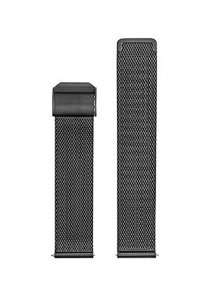 bracelet milanais noir 20mm