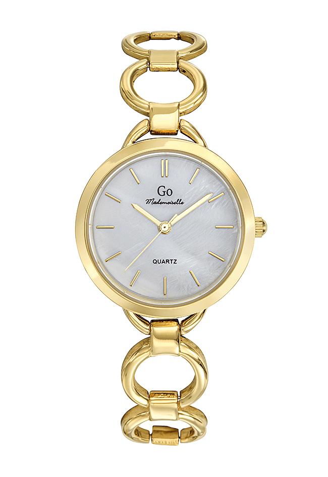 Montre Femme Boîtier Doré Bracelet Métal Doré – 695460