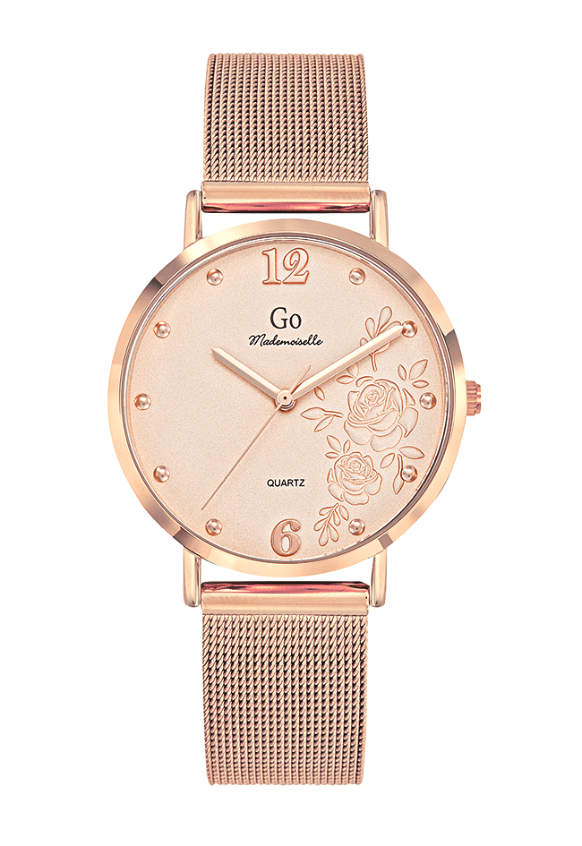 Montre Femme Boîtier Doré rose Bracelet Métal Doré rose – 695547