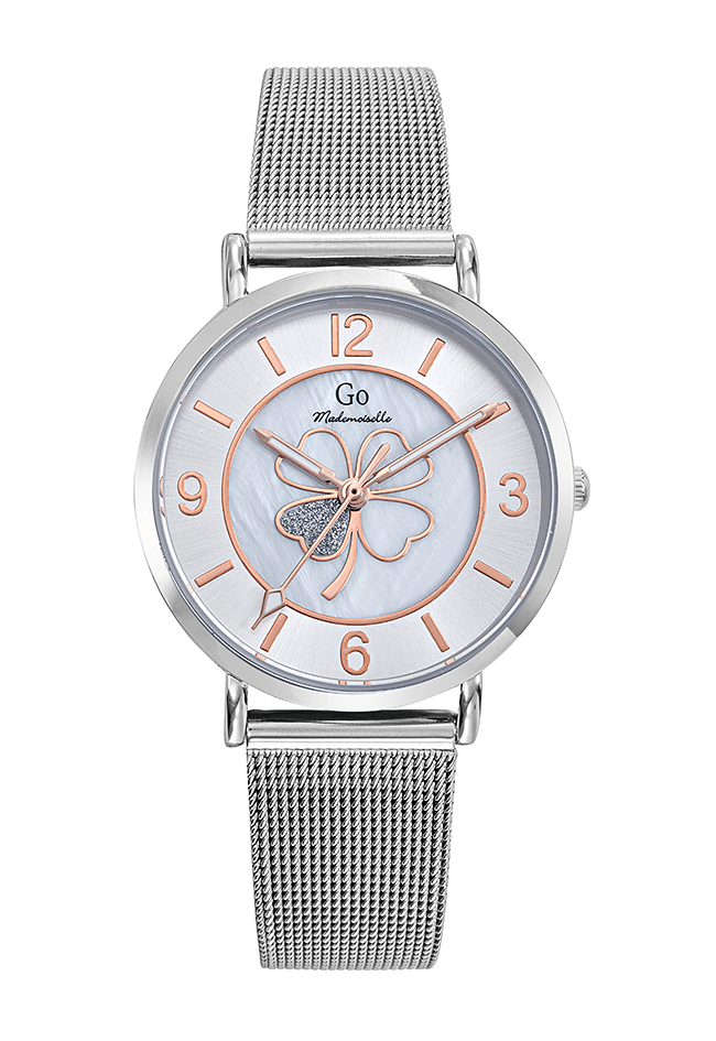Montre Femme Boîtier Argenté Bracelet Métal Argenté – 695641