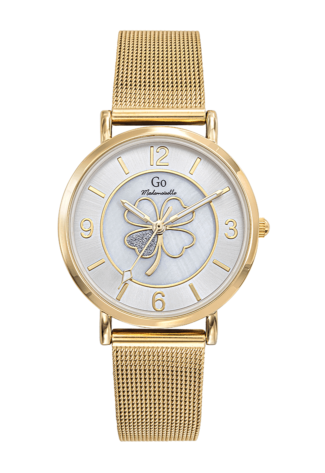 Montre Femme Boîtier Doré Bracelet Métal Doré – 695642