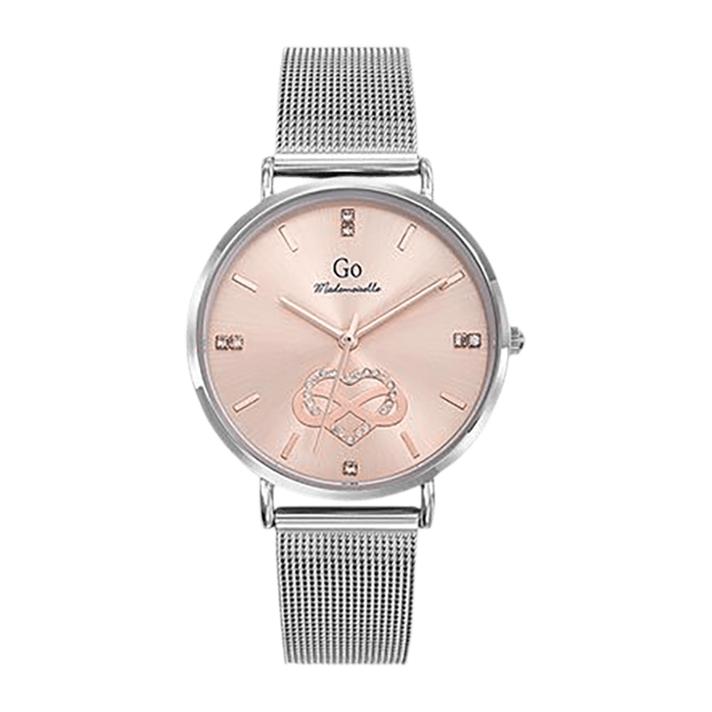 Montre Femme Boîtier Argenté Bracelet Métal Argenté – 695668