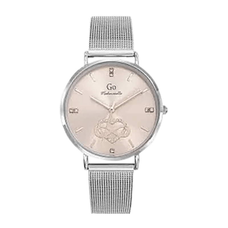 Montre Femme Boîtier Argenté Bracelet Métal Argenté – 695668