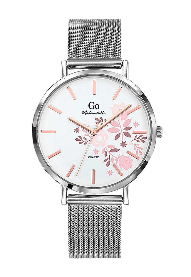 Montre Femme Boîtier Argenté Bracelet Métal Argenté – 695910