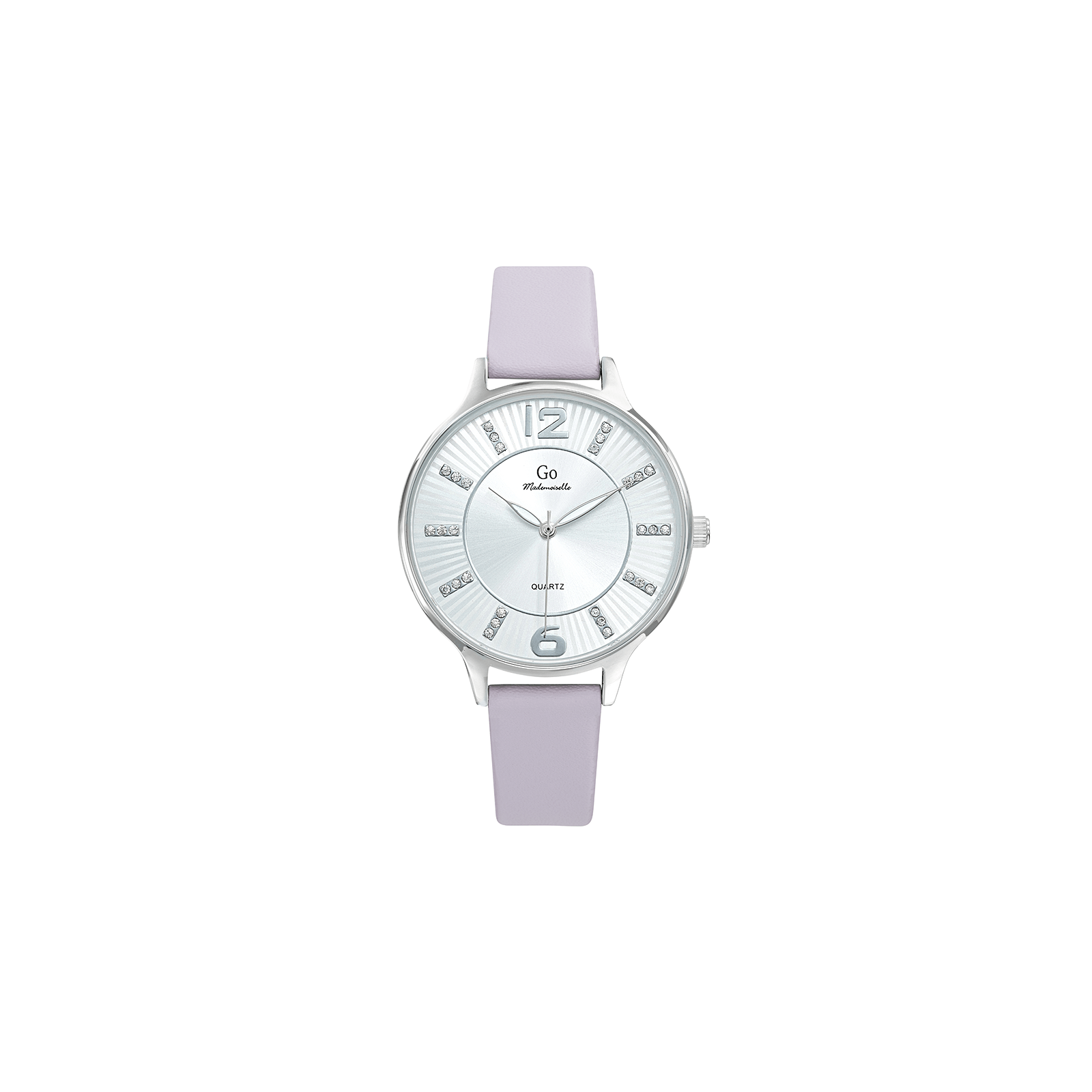 Montre GO Femme Mademoiselle Acier Cuir Violet