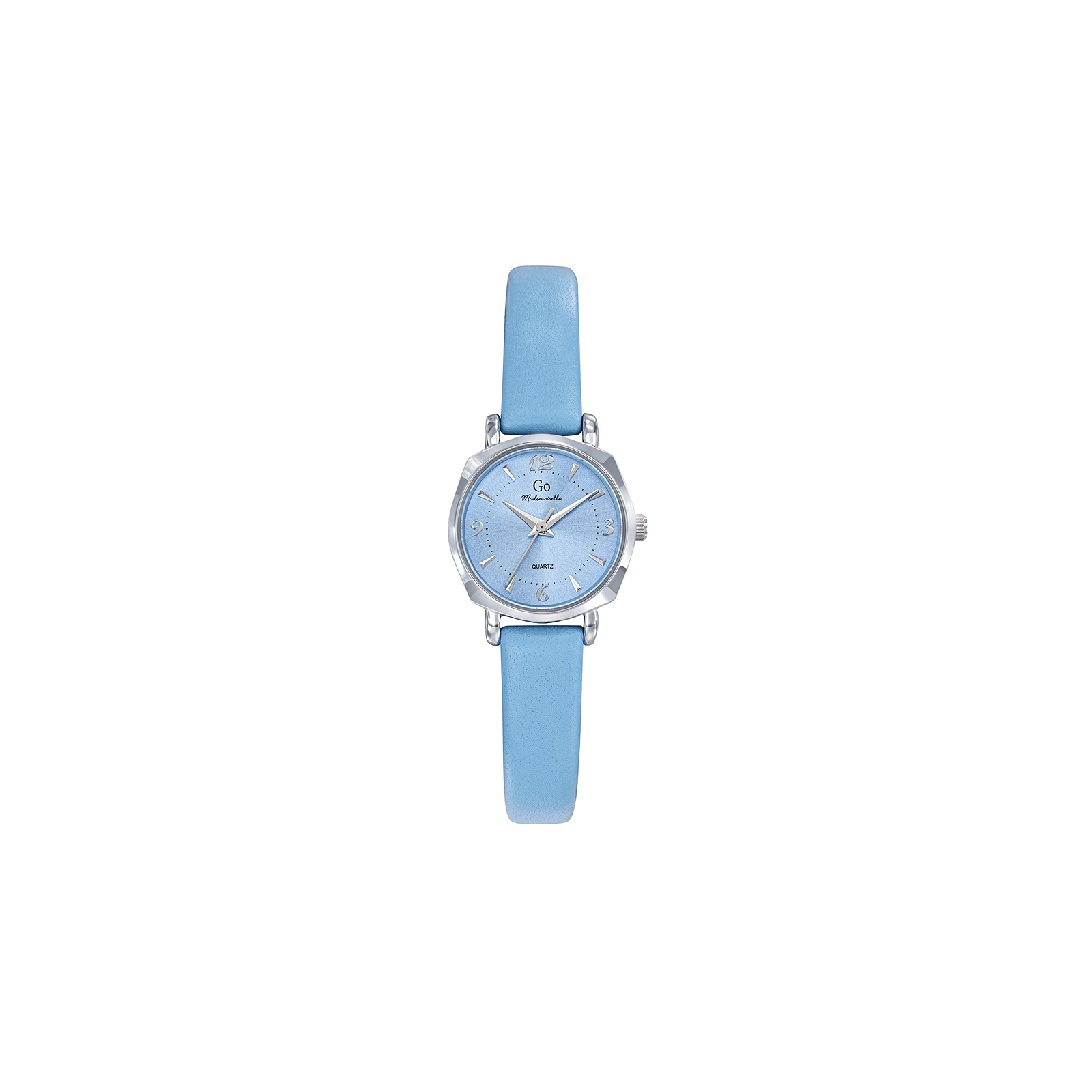 Montre Go femme bracelet cuir bleu
