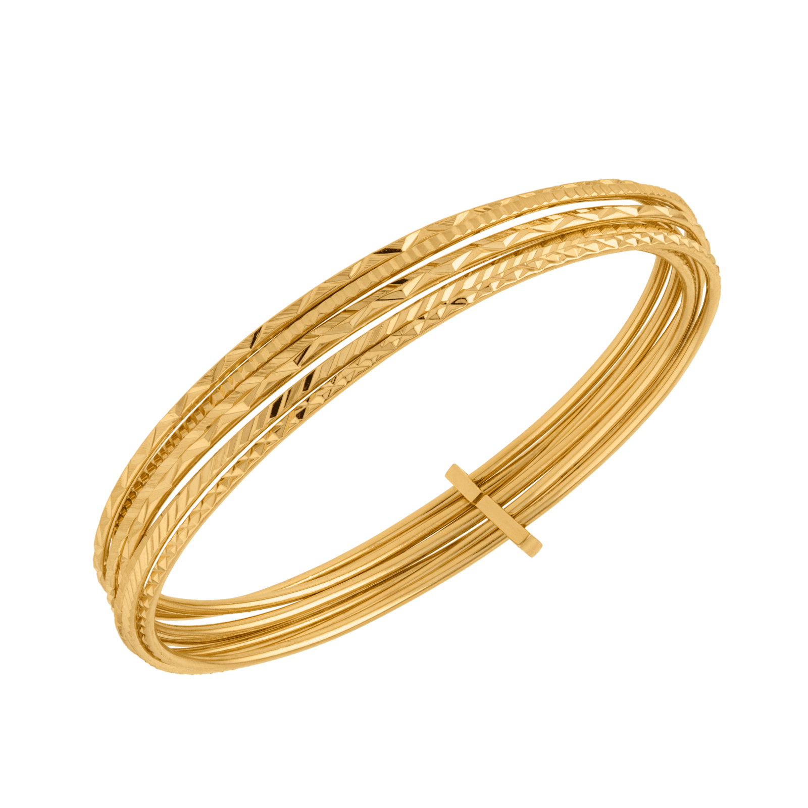 Bracelet plaqué or semainier Diamanté 65mm