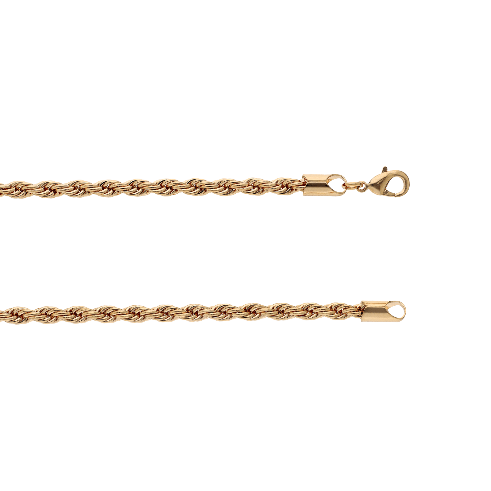 Collier plaqué or Torsade 50 cm