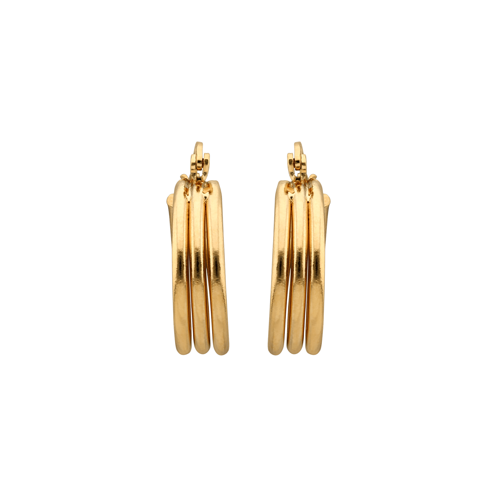 Créoles 20mm Tube 6mm Plaqué Or