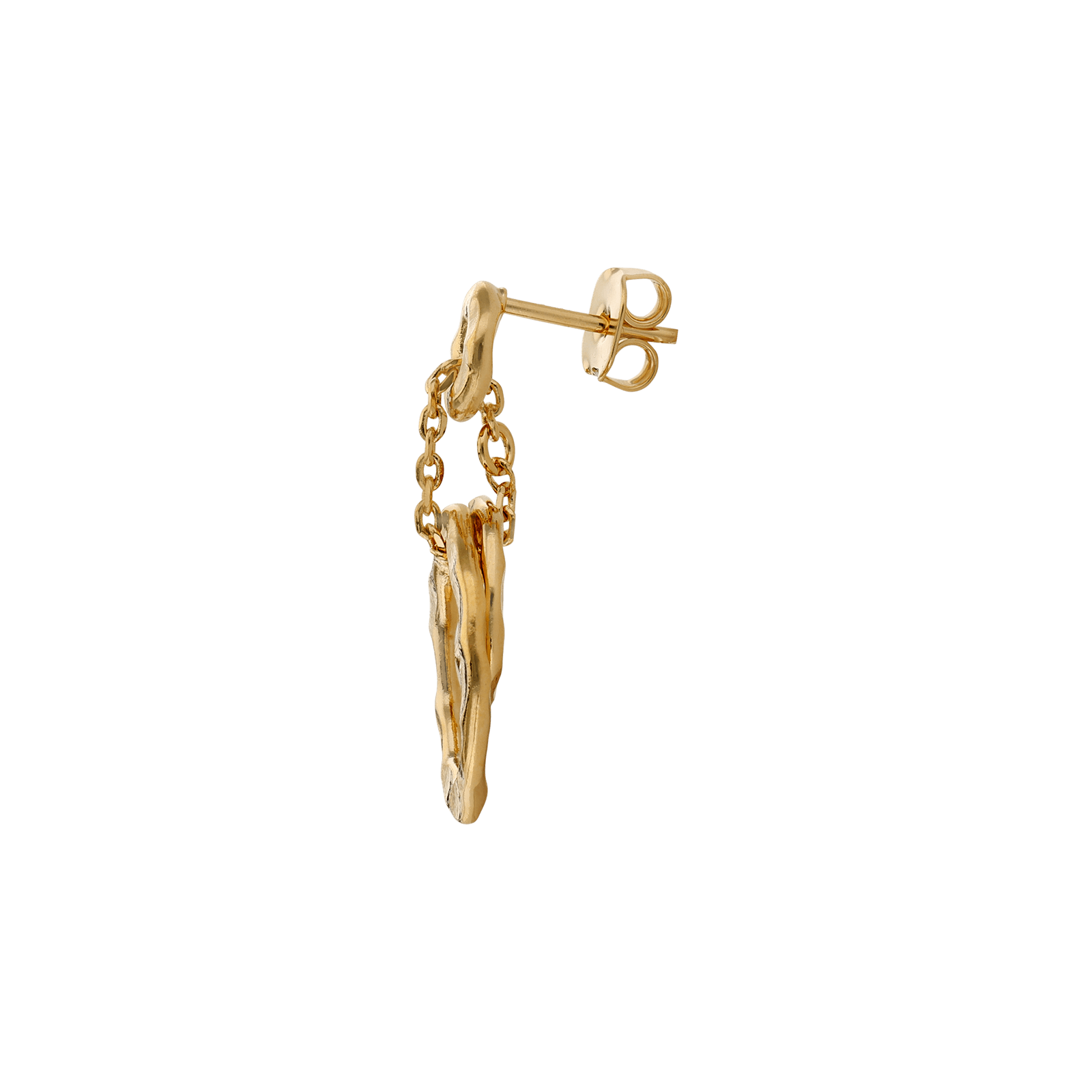 Créoles plaqué or Pendentif 2 cercles