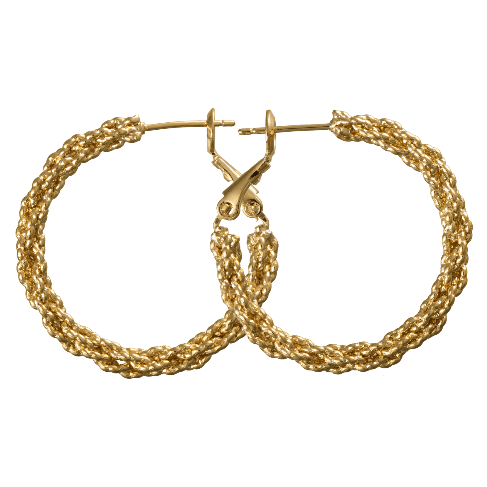 Créolesplaqué or double Forçat fantaisie 30mm