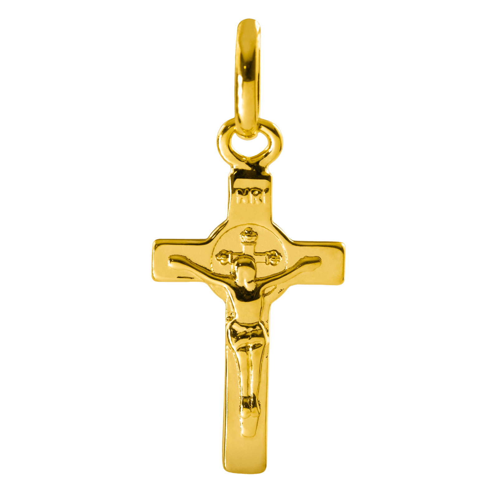croix plaqué or saint benoit