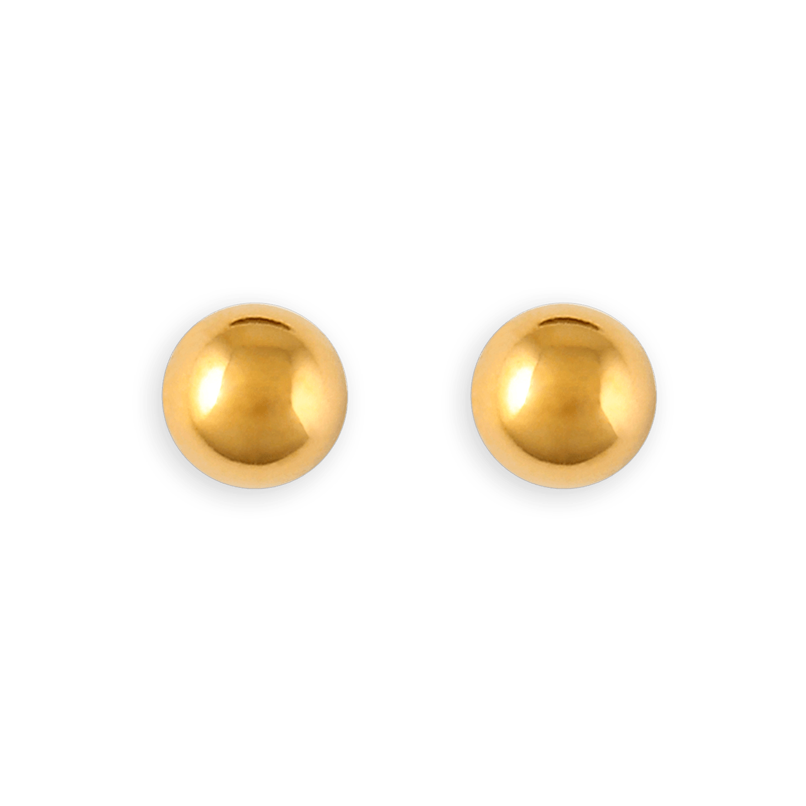 Boucles d'oreilles  Plaqué OR grain d'Or 8 mm