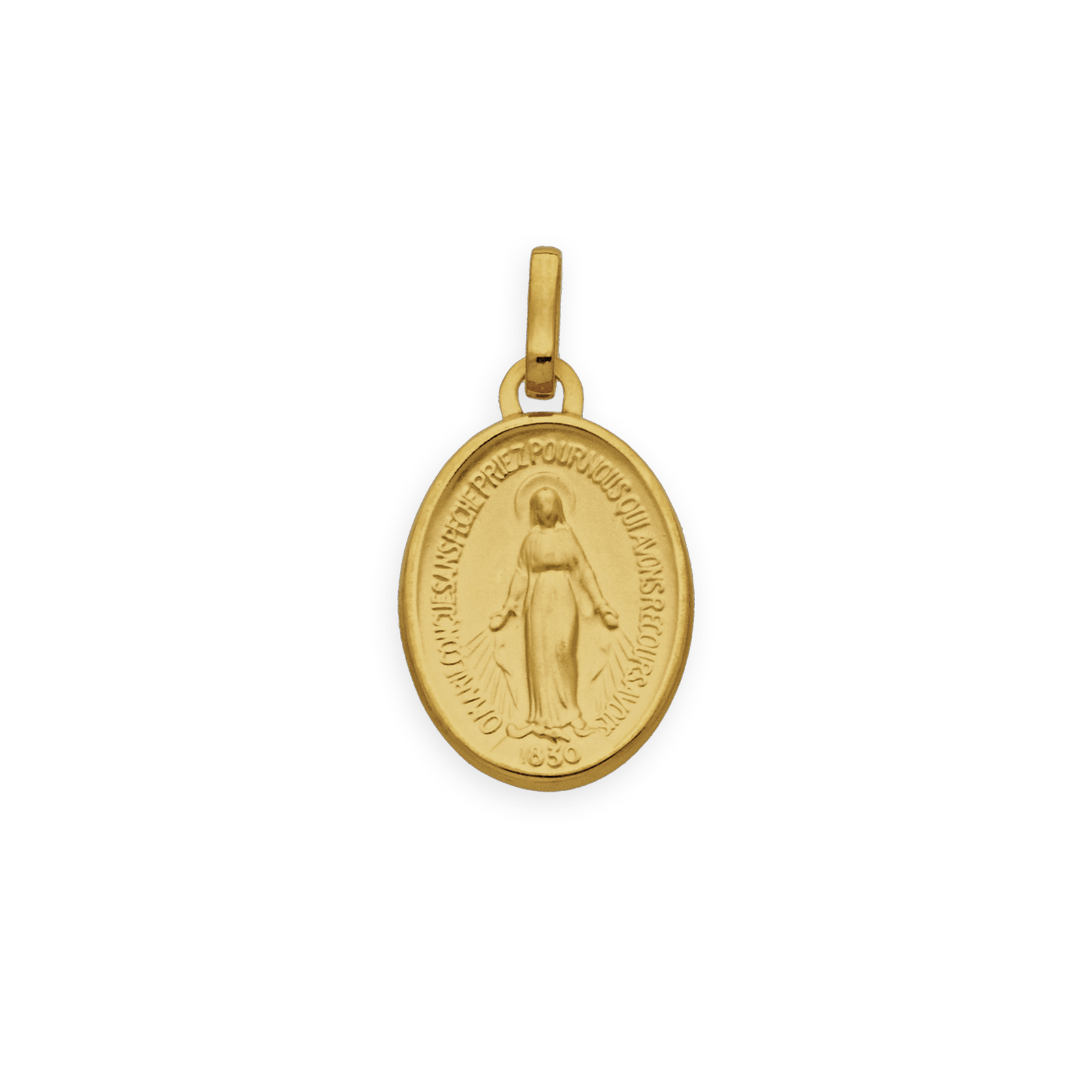 Médaille Or750 Vierge Miraculeuse avec bélière