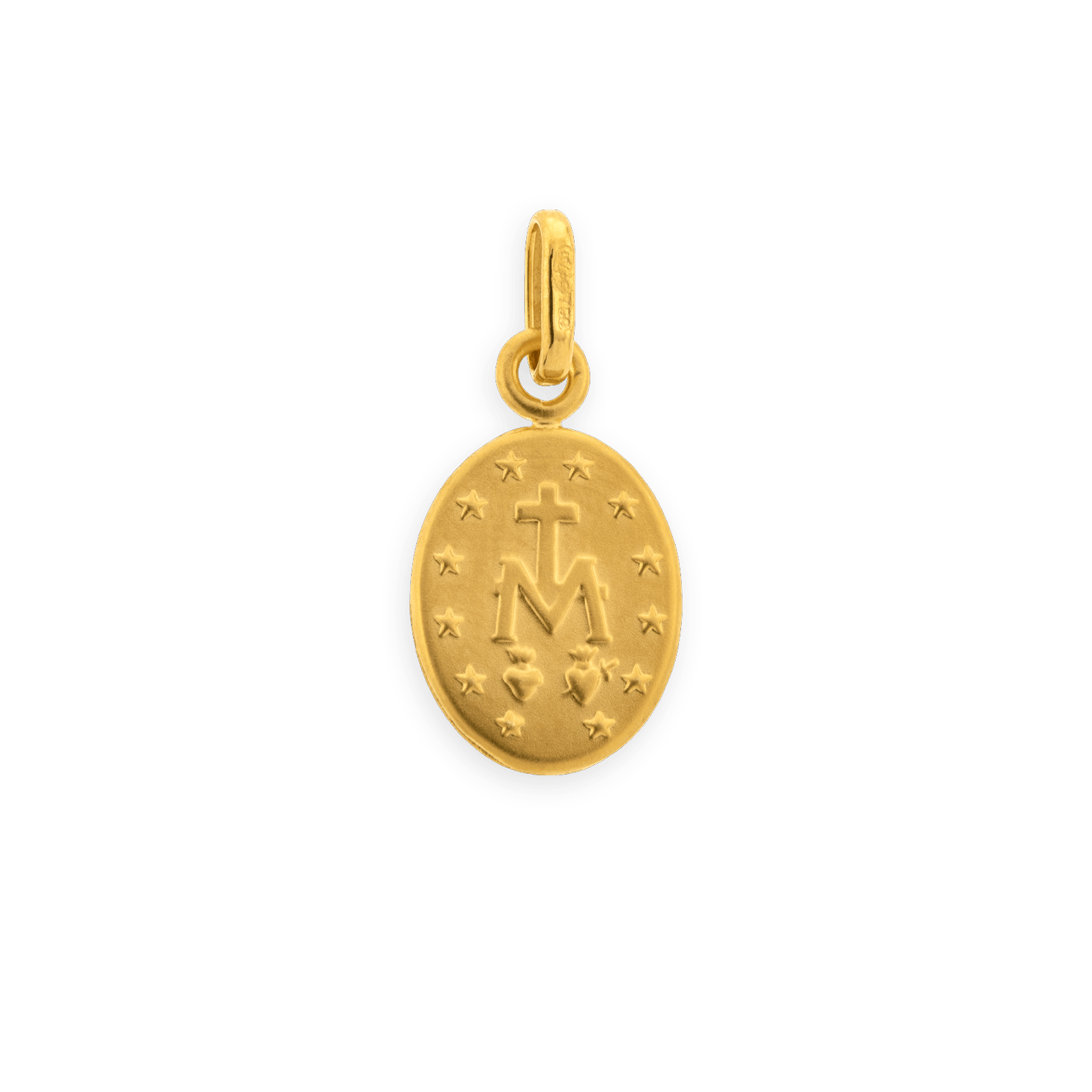 Médaille Or750 Vierge Miraculeuse avec bélière or creux