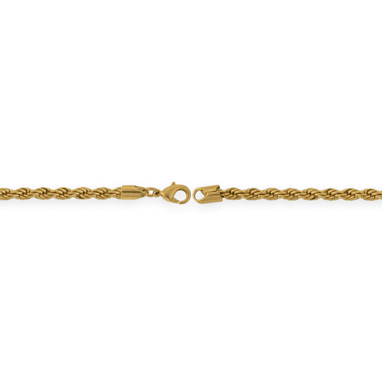 Bracelet Plaqué Or Maille Corde