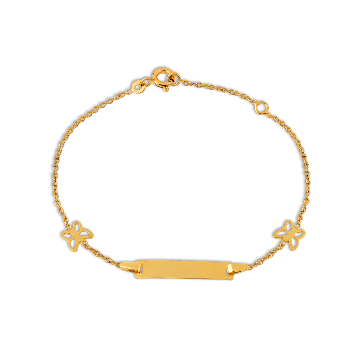 Bracelet Identité Or375 Papillons