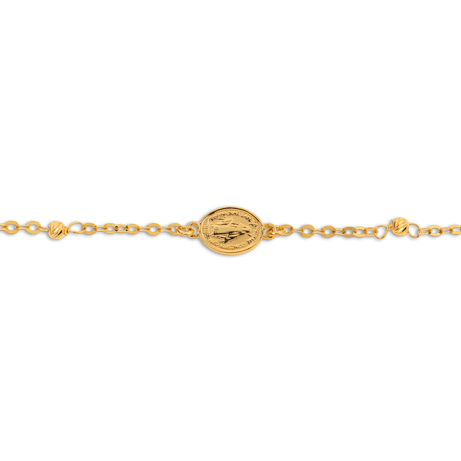 Bracelet Chapelet Or375 Médaille Miraculeuse