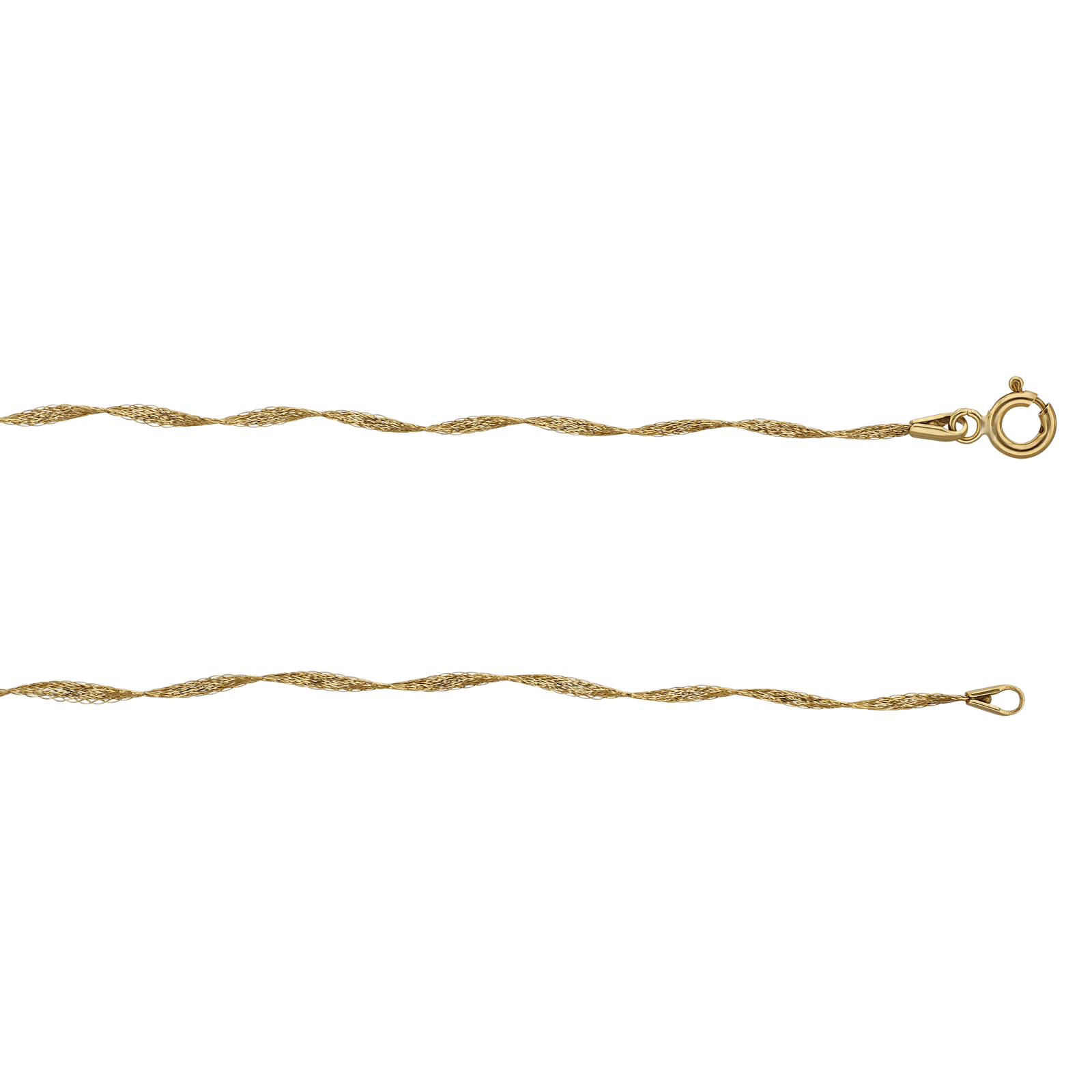 Collier flexible trois boules striées tricolores