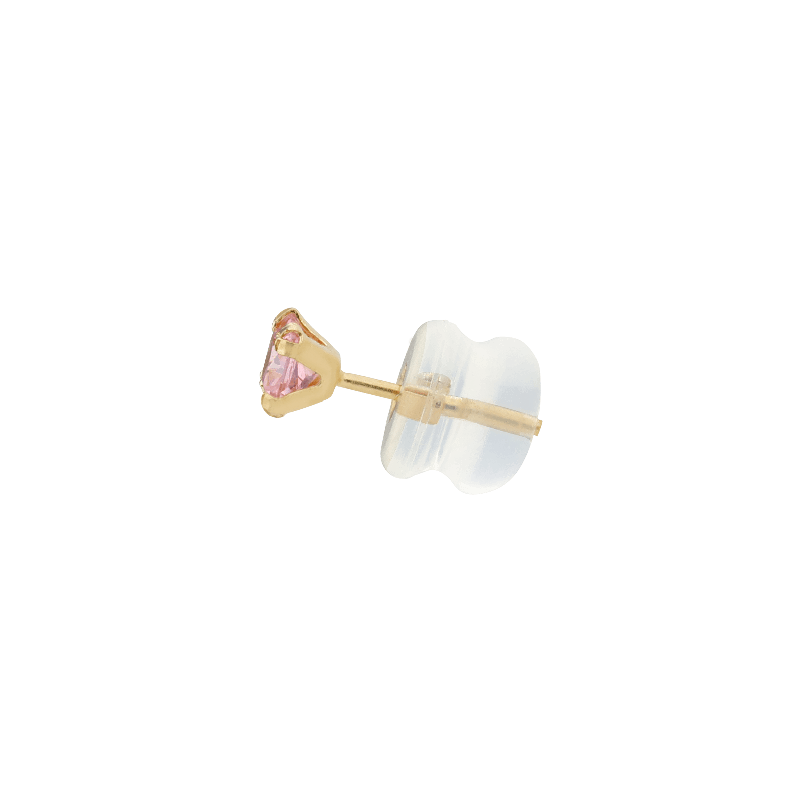 Boucles d'Oreilles Oxyde de Zirconium carrés Rose Enfant