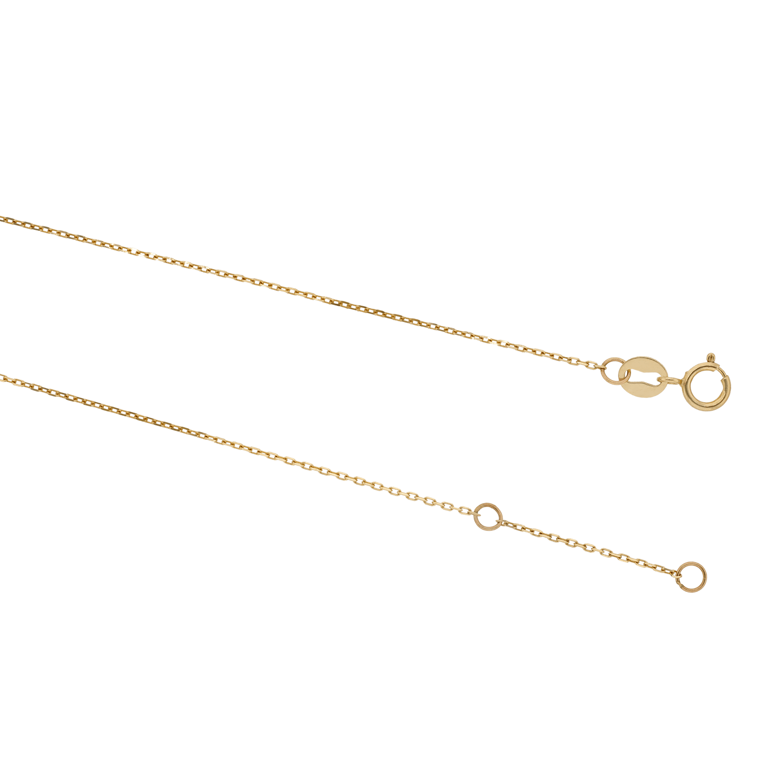 Chaîne de cheville cœur pavé OZ
