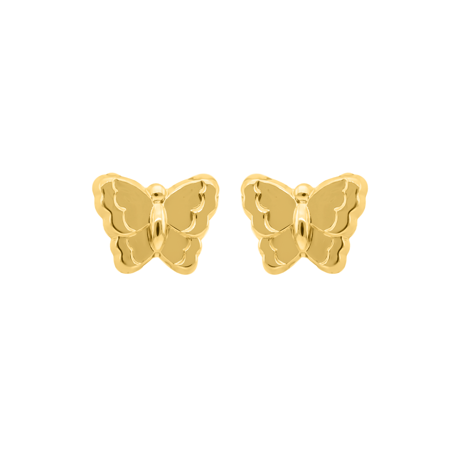Boucles d'Oreilles puce papillon Strass Enfant