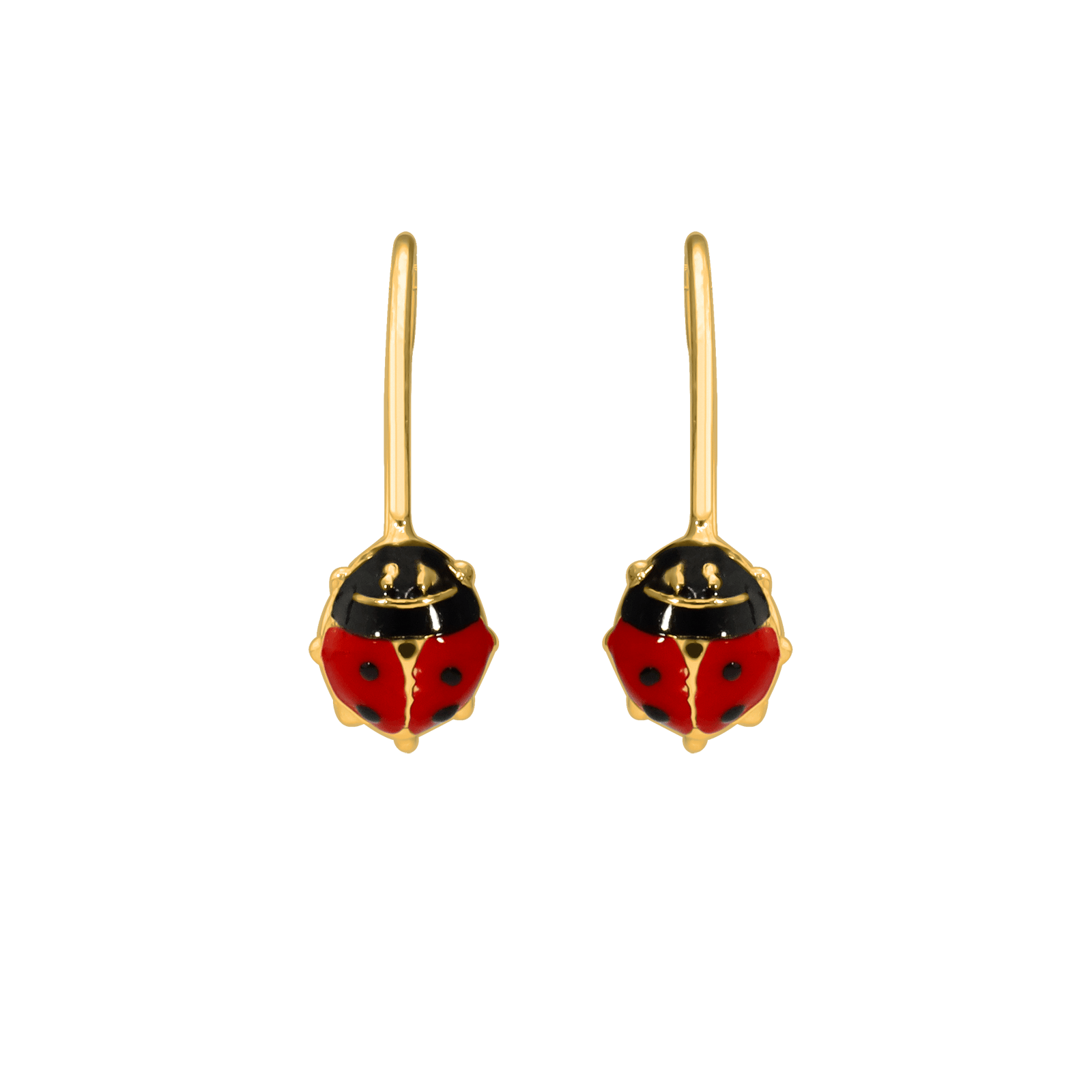 Boucles d'Oreilles Dormeuse coccinelle Enfant