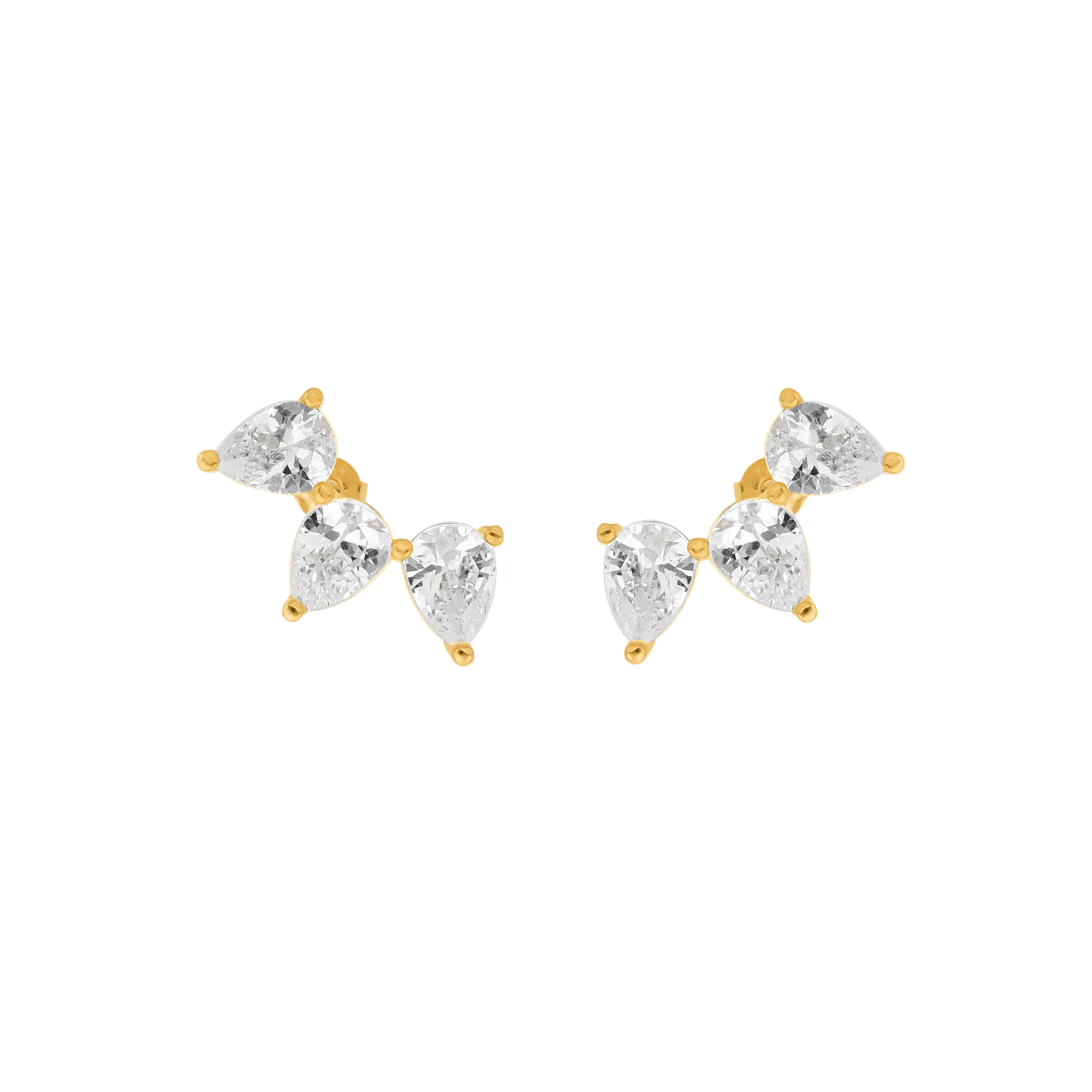 Boucles d'Oreilles 3 gouttes Oxyde de Zirconium