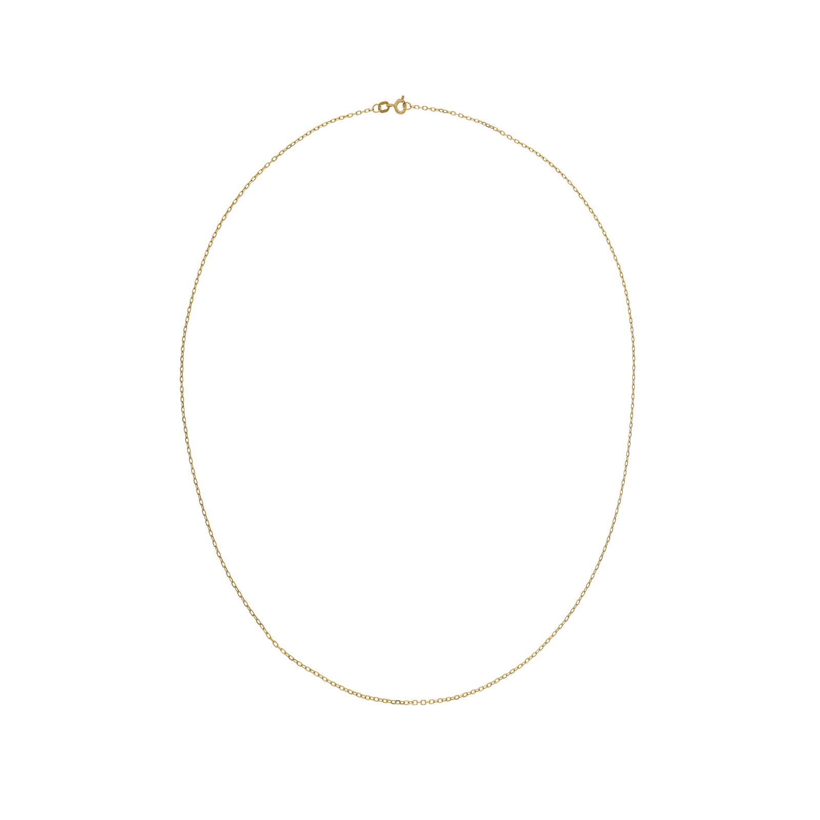 Collier Forçat clair Diamanté 1.3 mm 60 centimètres