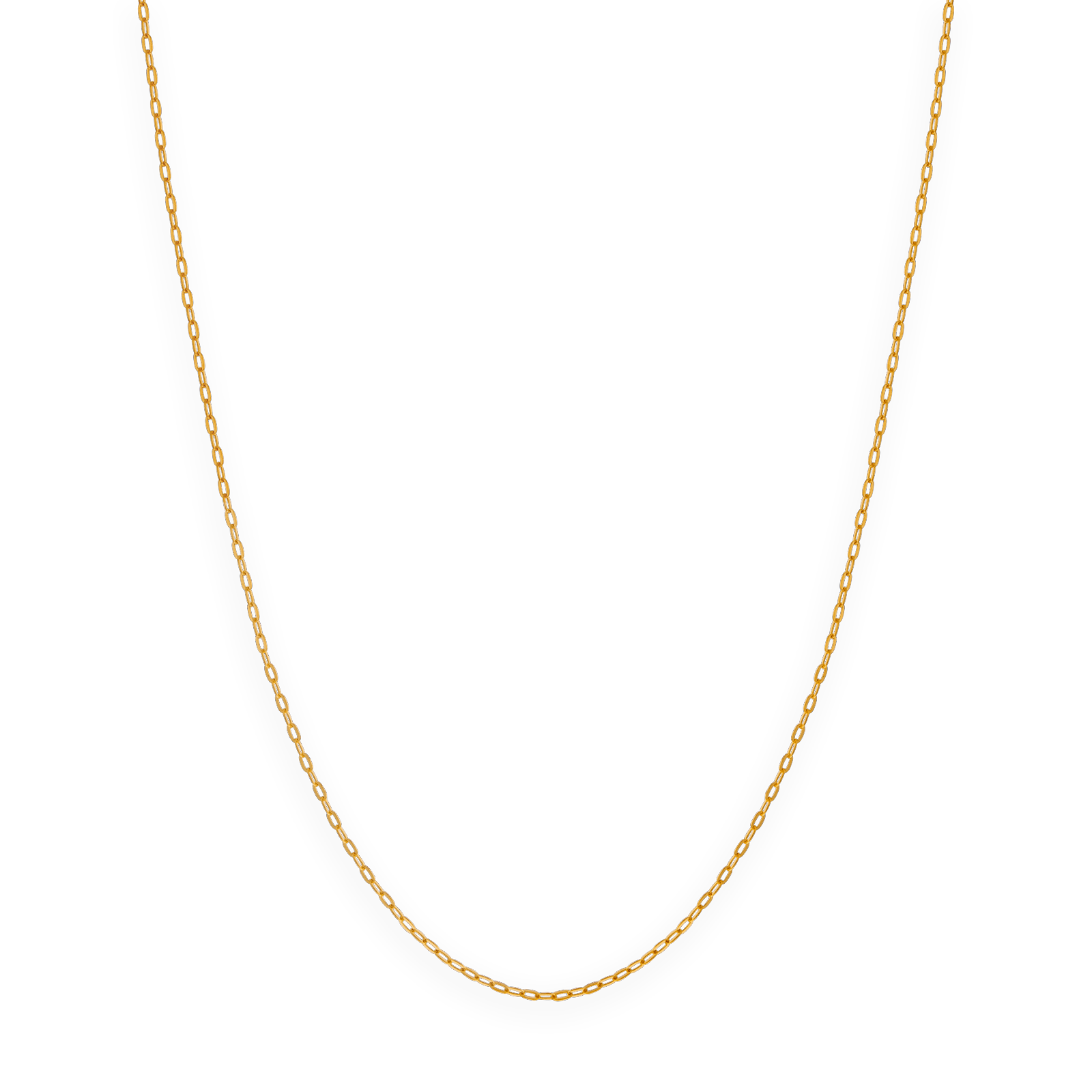 Collier chaîne or maille forçat miroir