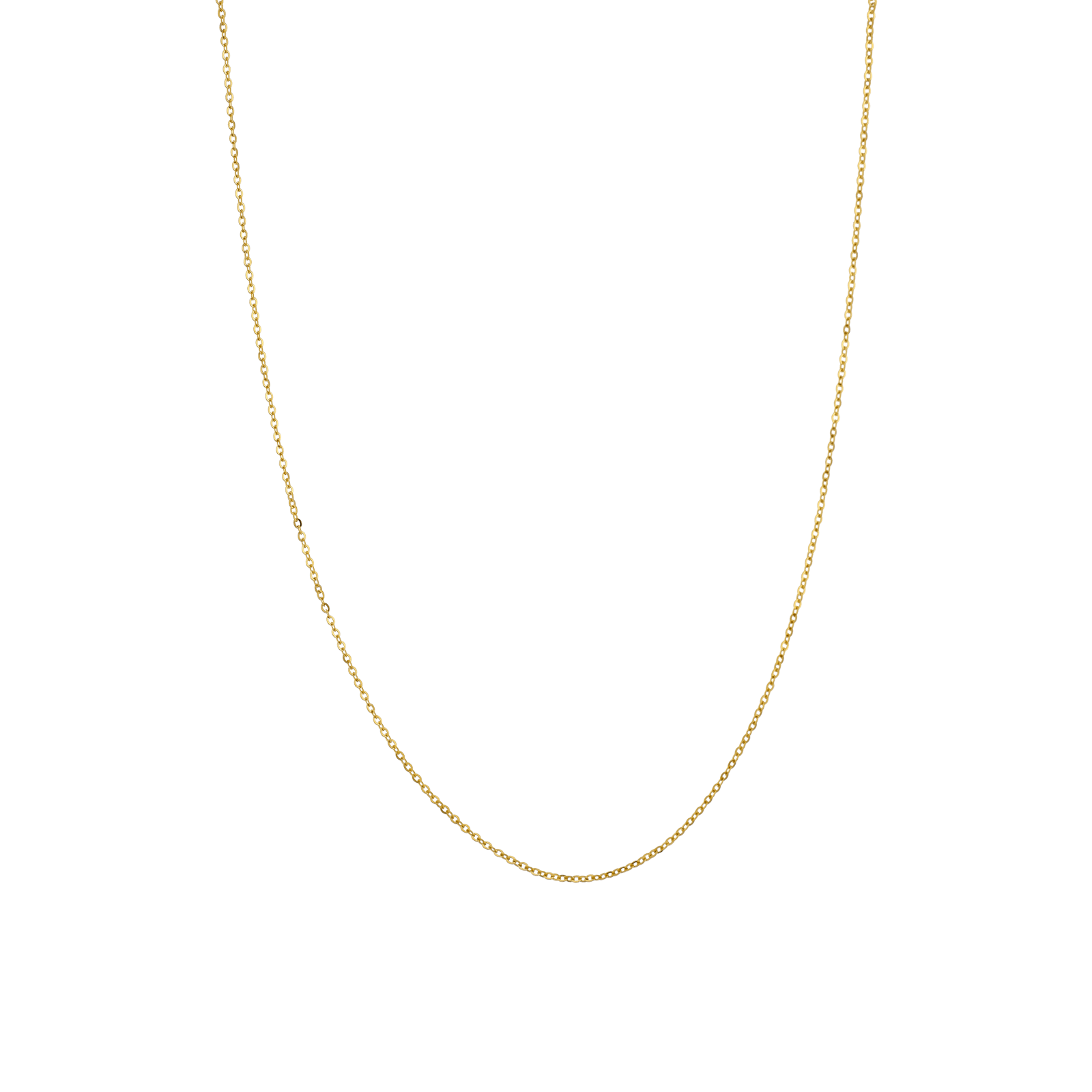 Collier Forçat clair miroir 1.4mm 45cm