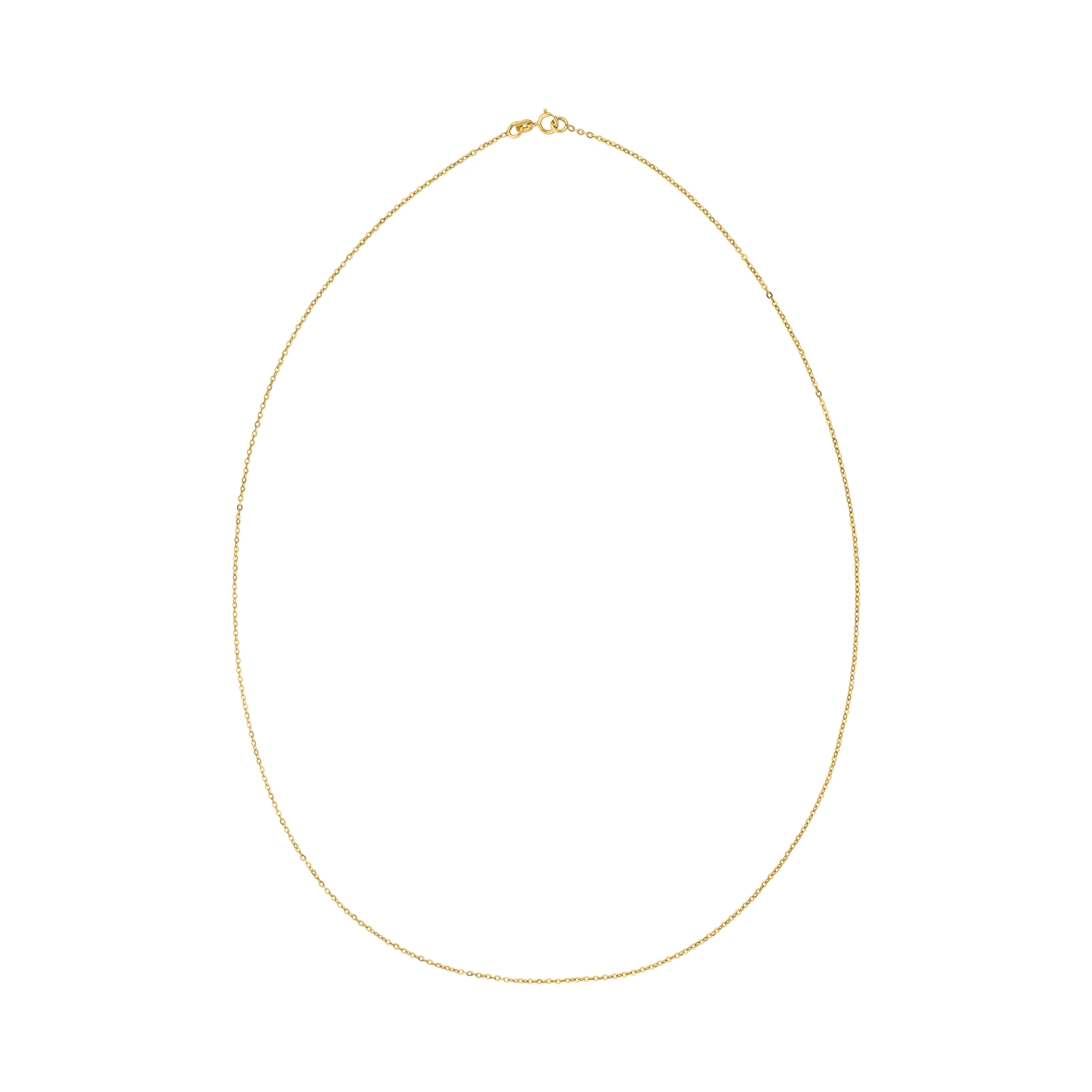 Collier Forçat clair miroir 1,4 millimètres 50 centimètres