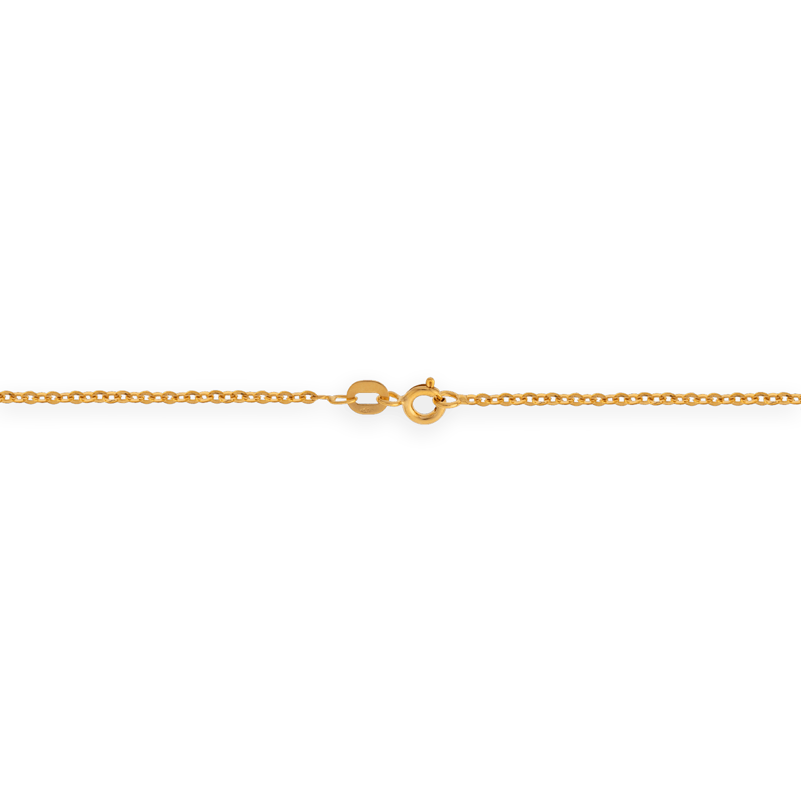 Collier chaîne or maille forçat miroir
