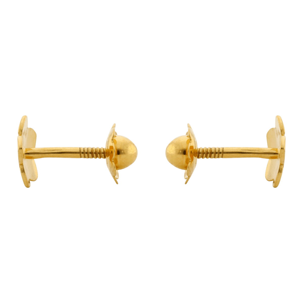 Boucles d'Oreilles vis bouton fleur