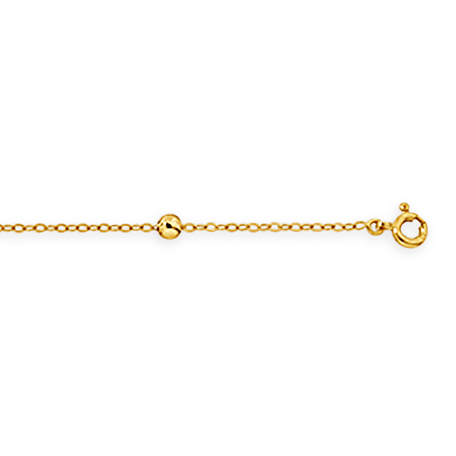 Bracelet Or375 Maille Forçat Miroir Grain D'or